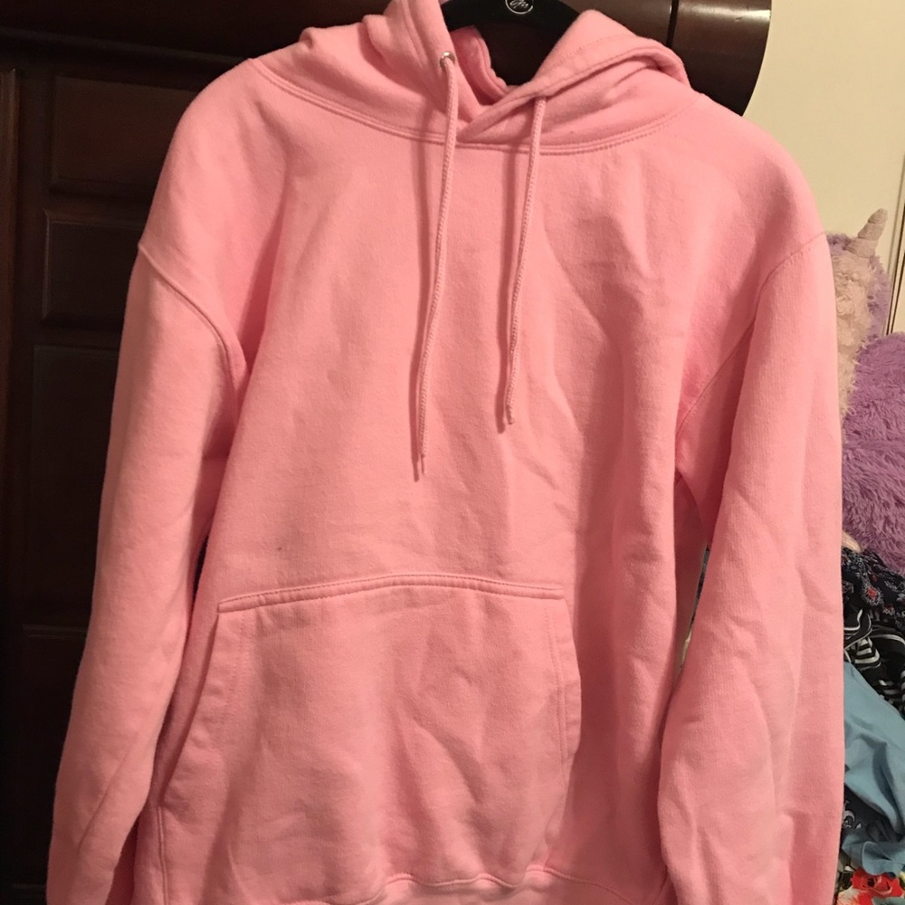 women’s baby pink hoodie